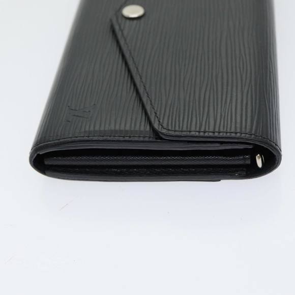 LOUIS VUITTON Epi Portefeuille Sarah Long Wallet Black M63742 LV Auth am6807 - Picture 3 of 16